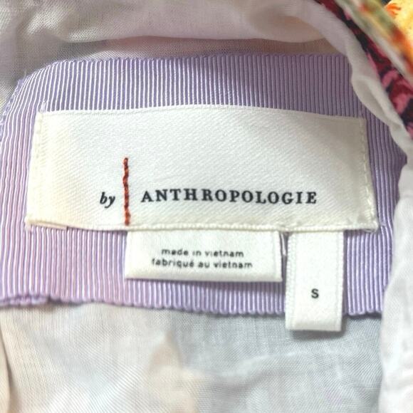 Anthropologie Maeve Shara Floral Patchwork Printed Midi Dress Size Small - Picture 10 of 12